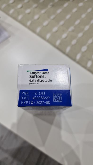 Soczewki kontaktowe jednodniowe Baush&Lomb Soflens -2.00 8.6mm 30szt