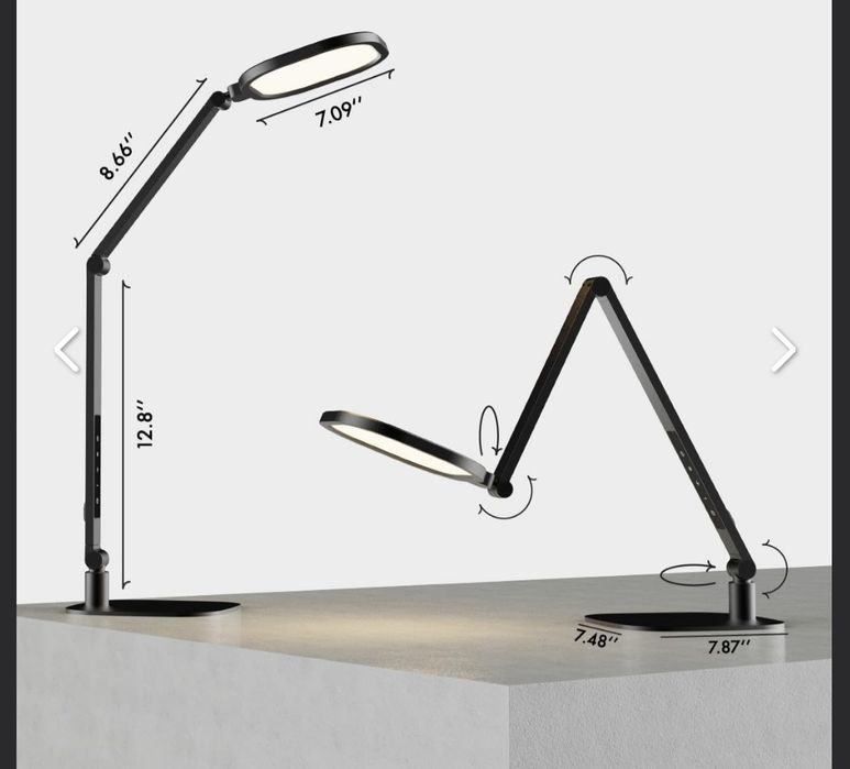 Лампа офисная led litones f-630 15в регулировка jasności 3 режима