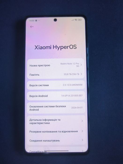 Xiaomi Redmi Note 12 Pro 5G 8/256GB Black