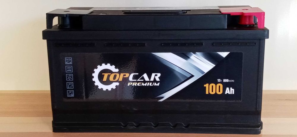 Akumulator TopCar 100Ah 800A Sosnowiec Montaż Dowóz