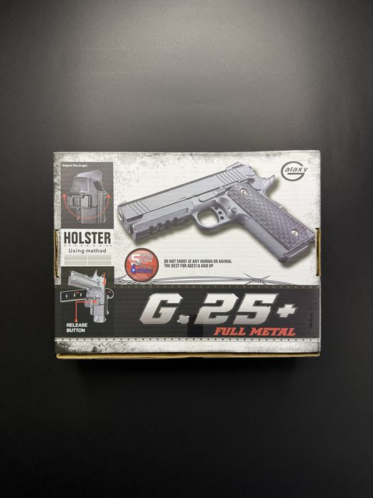 Метвлевий пістолет Colt Force - модель G25+ 6 мм (з кобурою), іграшковий