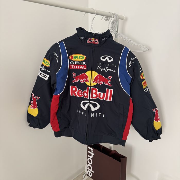 Куртка RedBull Infiniti бомбер, Оверсайз Вітровка Редбулл Мотокуртка