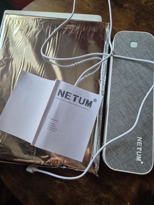 Netum drukarka termiczna plus ryza papieru