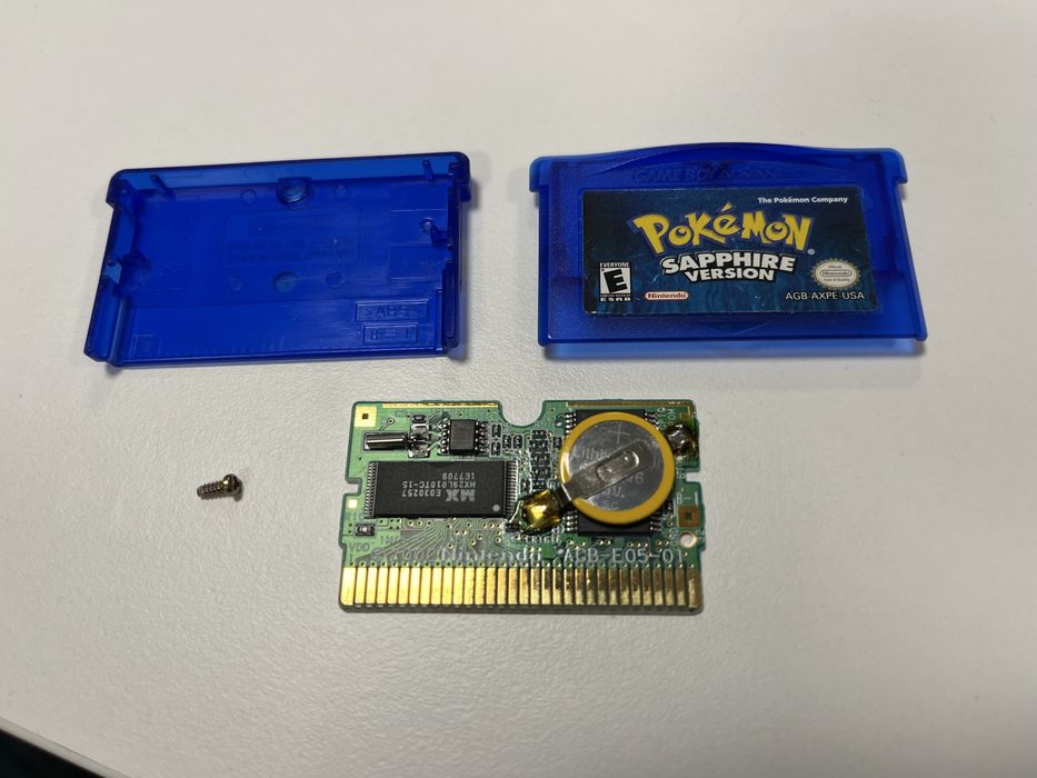 Oryginalny Pokemon Sapphire GBA USA