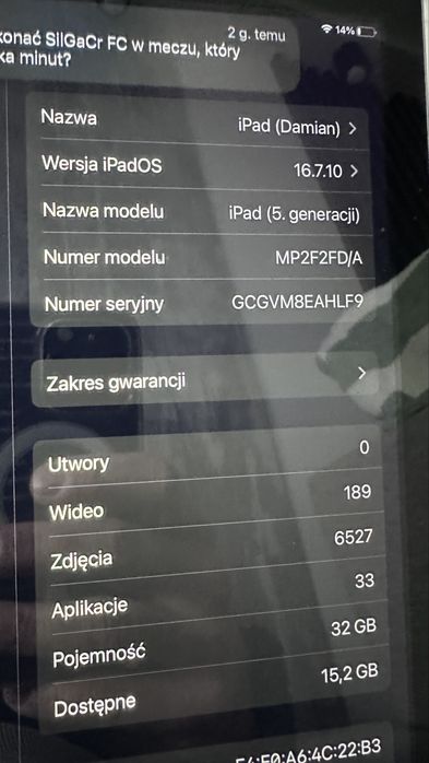 Ipad 5 generacji