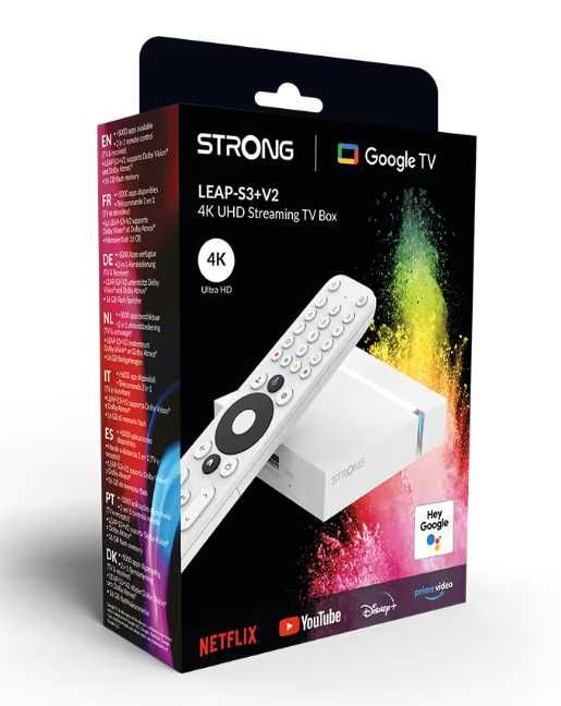 Смарт ТВ приставка Android SmartTV Box STRONG LEAP-S3+V2