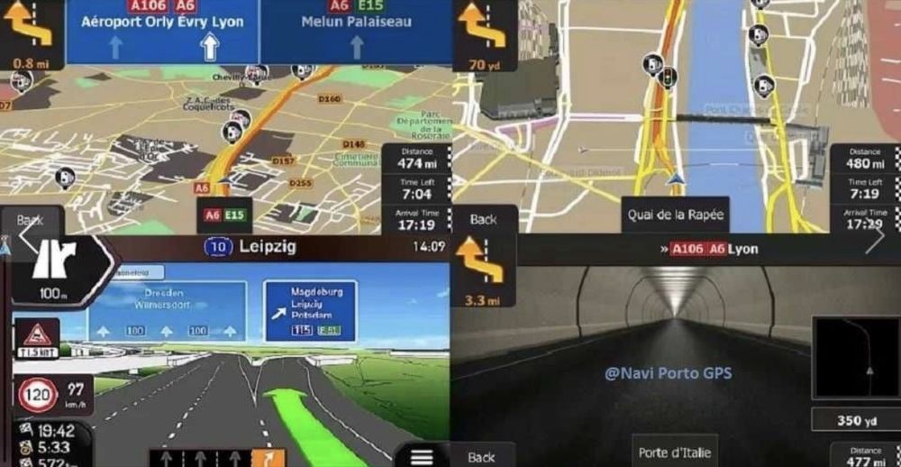 GPS Profissional de 9" para Camião / Autocarro com iGO Truck | Europa + Marrocos 2025/12