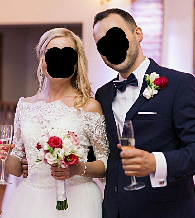 Piękna suknia ślubna rozm. 36 38