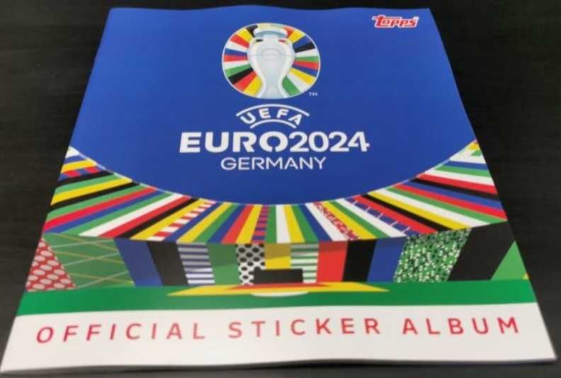 Caderneta euro 2024 com todos os cromos por colar