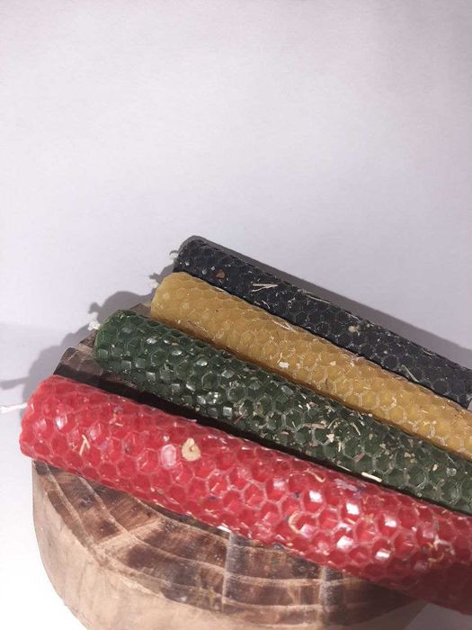 Програмні свічки з вощини та травами НАБІР