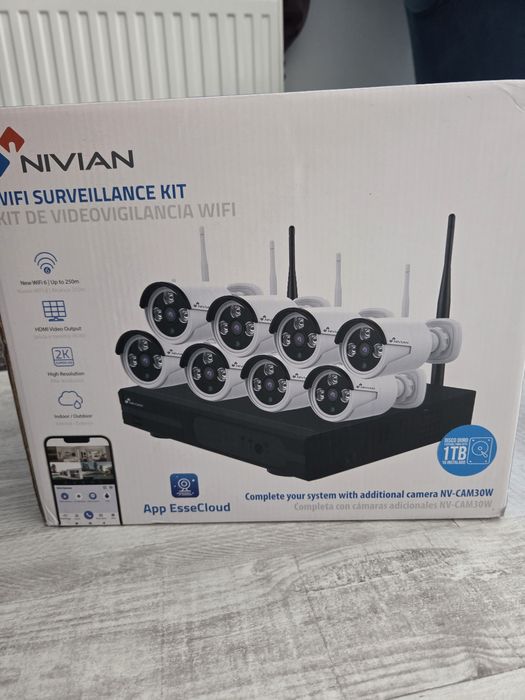 Zestaw 8 kamer do monitoringu Nivian WiFi Surveillance Kit
