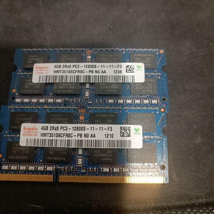 Ram DDR3 2x8 12800s 8GB (2x4gb) Hynix
