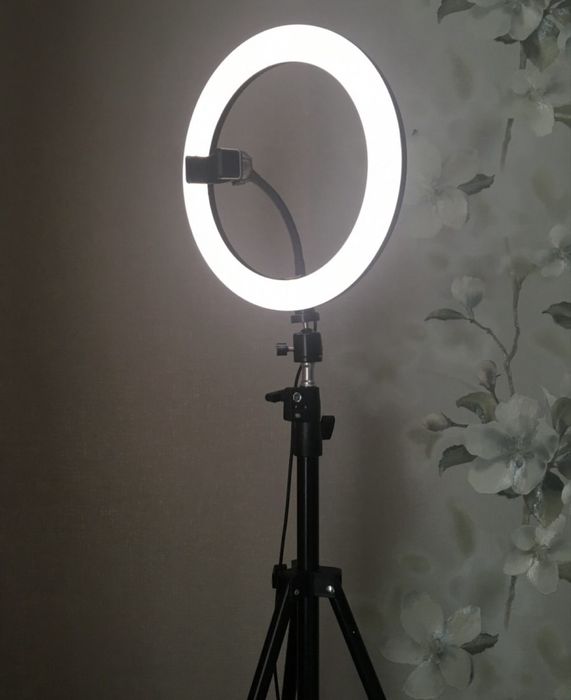 Набір Блогера 2в1 Кільцева LED Лампа 26см 12W з Тримачем + Штатив