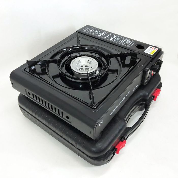 Портативна газова плитка BK-167A із перехідником під звичайний газовий