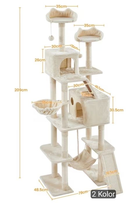 Drapak dla kota duży 209 cm wysoki