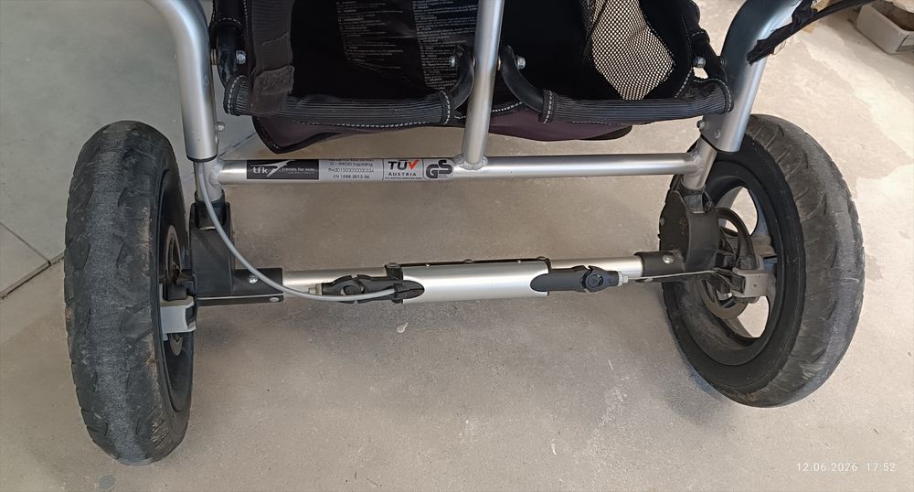 Wózek bliźnisczy 3 w 1 tfk