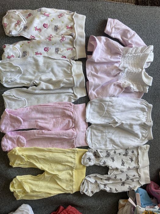 Багато речей розмір 56-62, нові або одягненні 1-2 рази