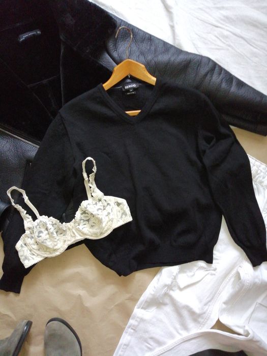 Шерстяной пуловер джемпер Sergio