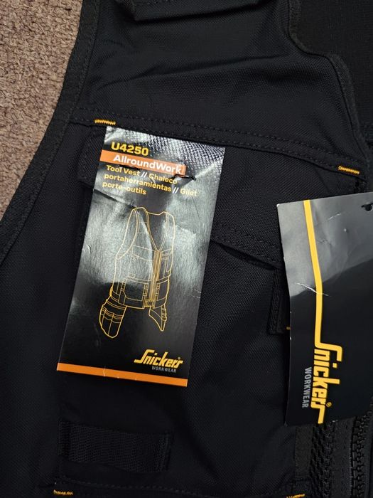 S Snickers AllroundWork kamizelka narzędziową z kieszeniami kaburowymi ToolVest TeamPro  BHP
