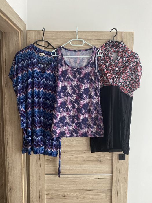 Zestaw bluzek tunik damskich 36