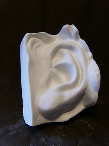 Гипсовая голова для рисунка,лепки!