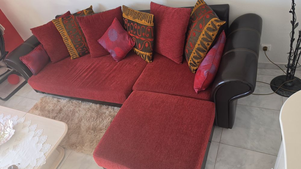 Sofa de cabedal fa