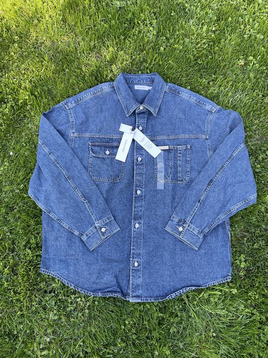 Calvin klein джинсовая куртка (ck blue denim jacket over)c америки М,L