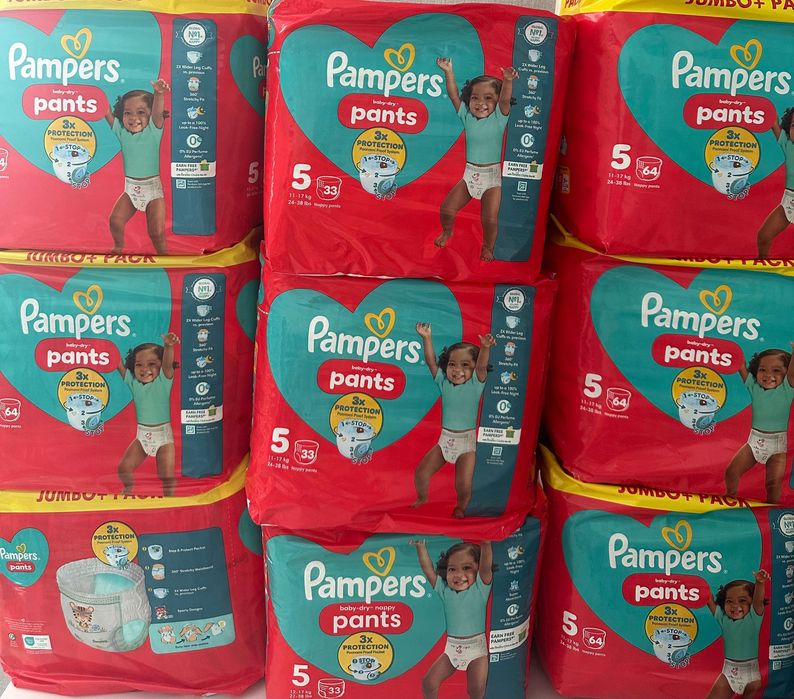 Памперси з Європи преніум класу, фірми pampers трусикаси, size 5