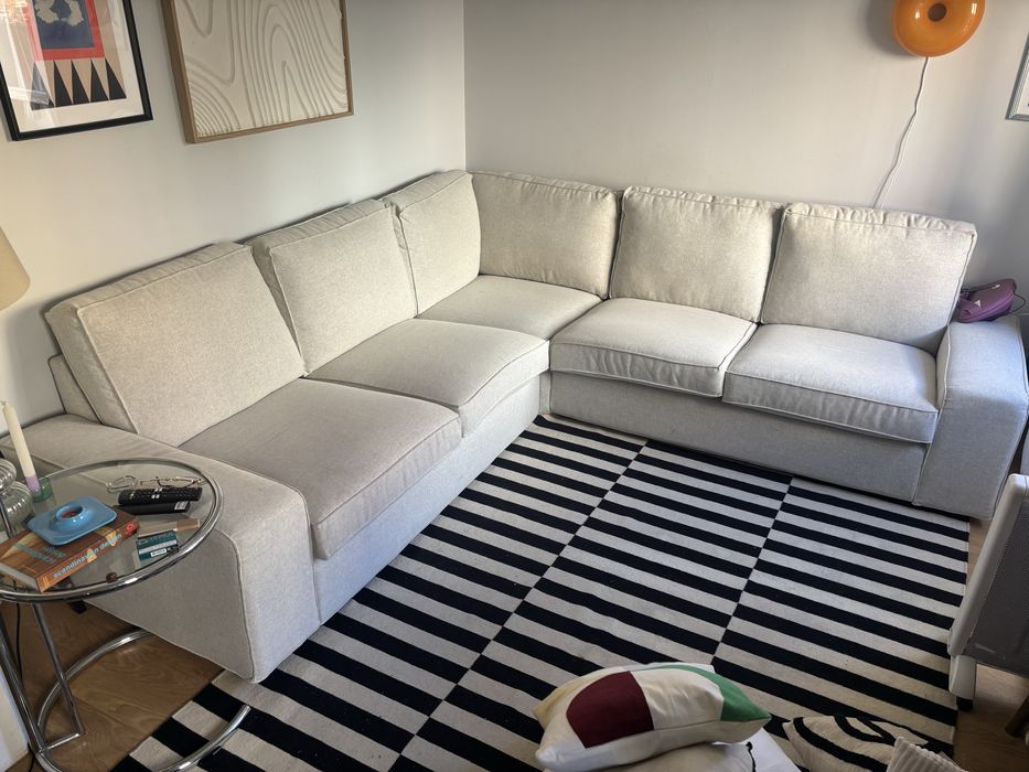 Sofá IKEA KIVIK de canto – Gunnared Bege – Excelente estado