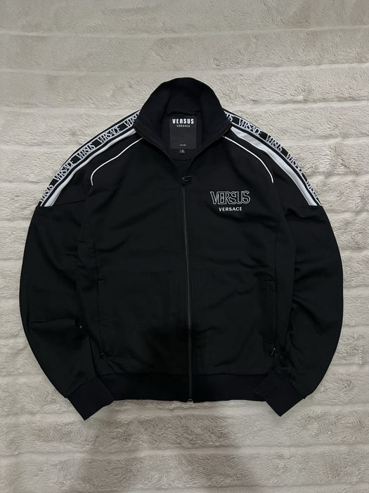 VERSACE (S) Versus Logo Tape Track Jacket мужская спортивная кофта