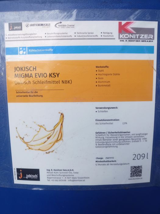 Шліфувально охолоджуюча жидкость Мігма Евіо KSY