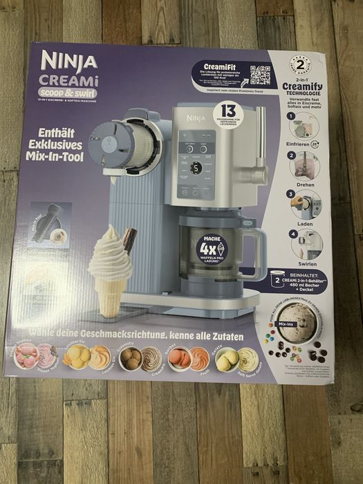 Ninja CREAMi Scoop & Swirl 13w1 – maszynka do lodów, deserów i lodów włoskich NC702EU