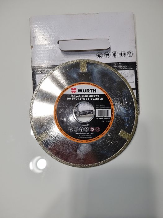 Tarcz diamentowa do tworzych sztucznych Würth 125