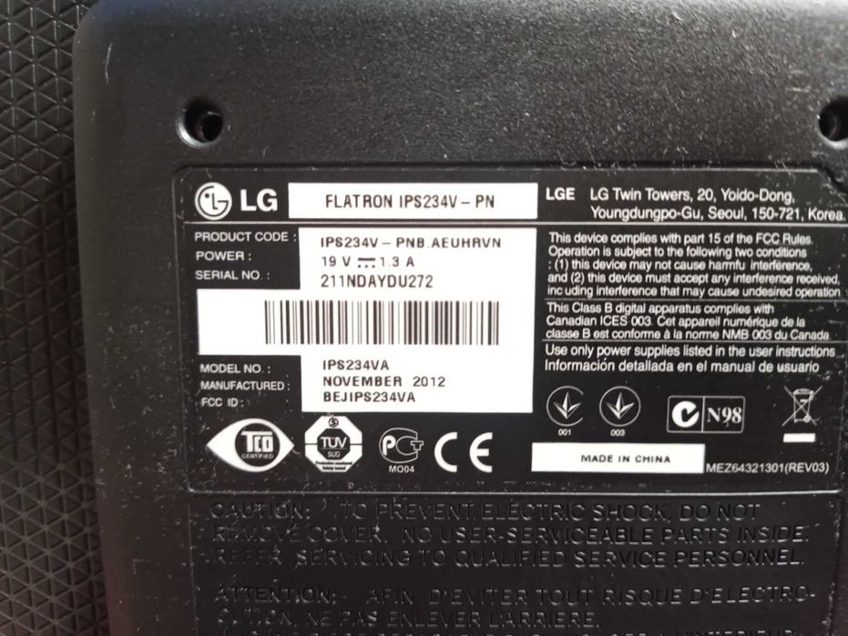 Монітор 23" LG Electronics IPS234V-PN
