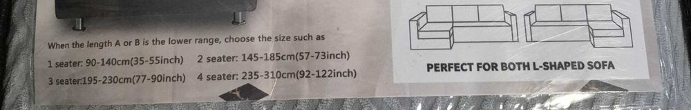 Elastyczny pokrowiec na narożnik L 1+2 (2 części) + 2 poszewki 40×40