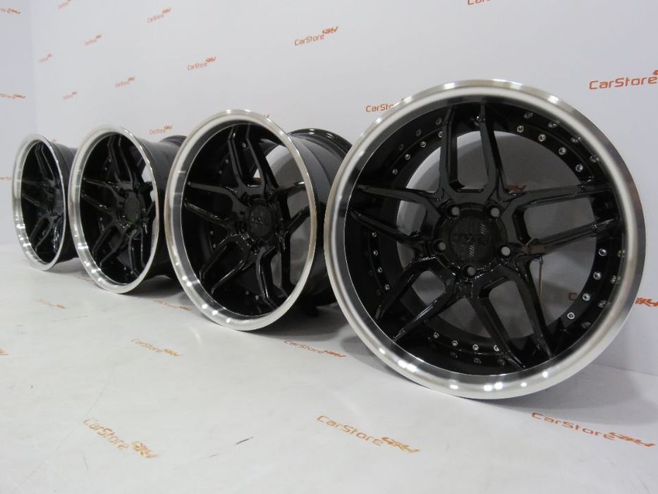 Jantes Haxer HX030 19 8.5 et 35 + 10 et40  5x120 Preto + Polido