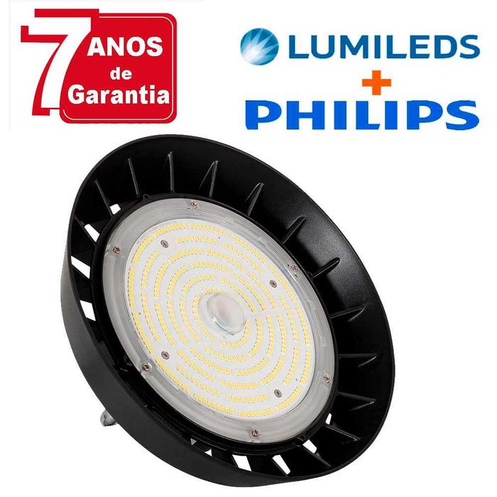 Campânulas Led 100W Philips 20.000Lumens -- 7 Anos de Garantia