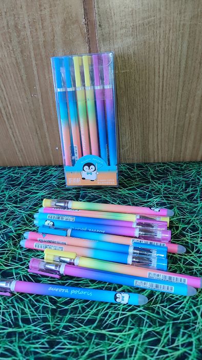 Ручка-стирачка гелева синя