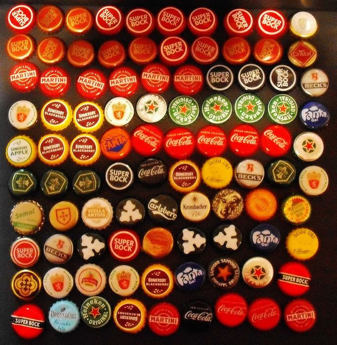 100 Cápsulas de garras/tampas/sameiras em bom estado