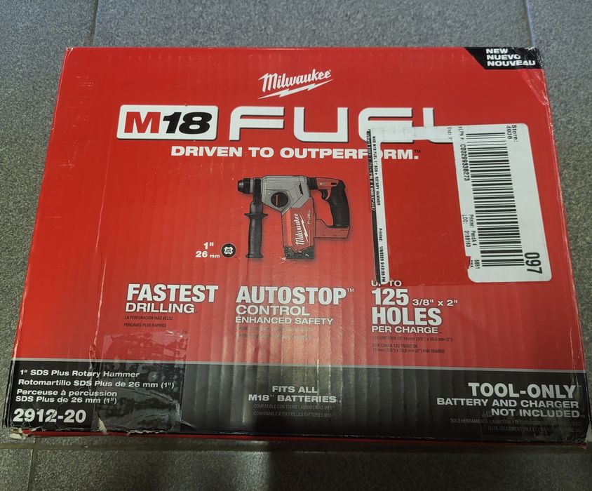 Milwaukee 2912 перфоратор