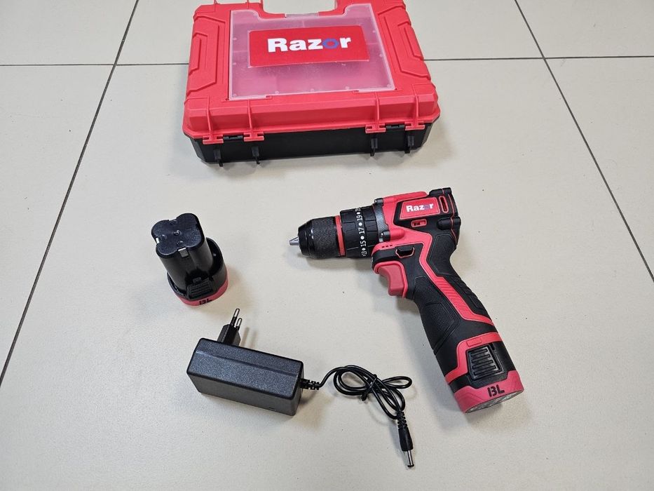 Ударный 16.8V 50Hm Бесщеточный Шуруповерт Razor BL1650 2шт Акб по 16.8V Кейс Гарантия 12мес Мощный и оч.Компактный