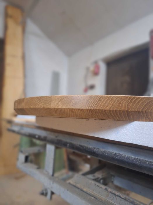 Okrągły blat dębowy