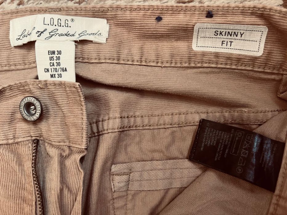 Джинсы мужские вельветовые H&M