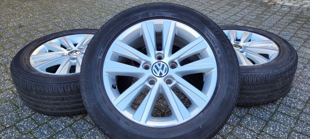 16" VW oryginal  5x112  6,5j et50 + 205/55/16  Touran Passat Golf  alu