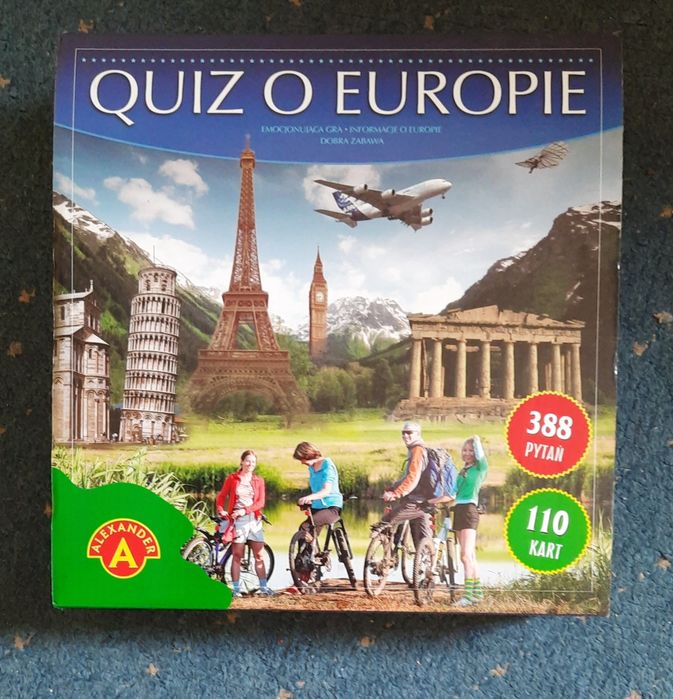 Quiz o Europie - gra planszowa.