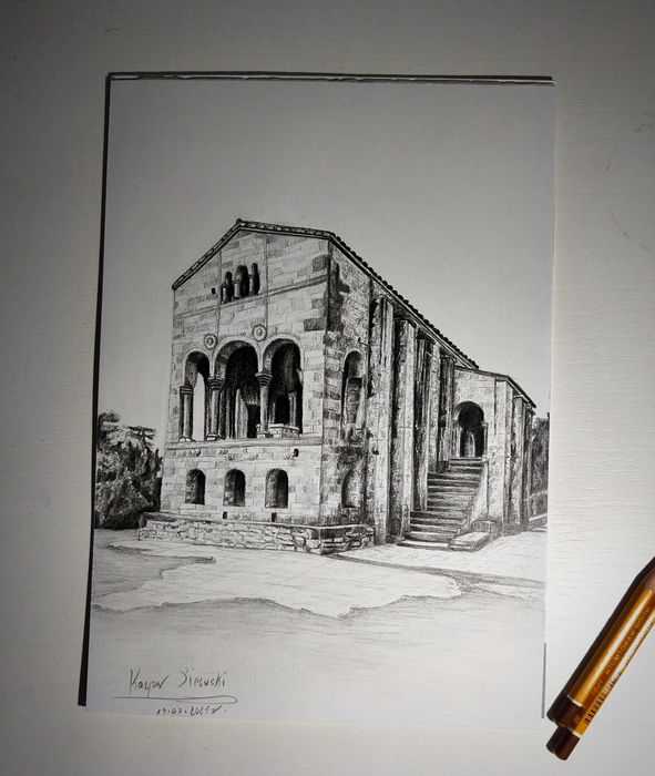 Rysunek wykonany ołówkiem na formacie A4