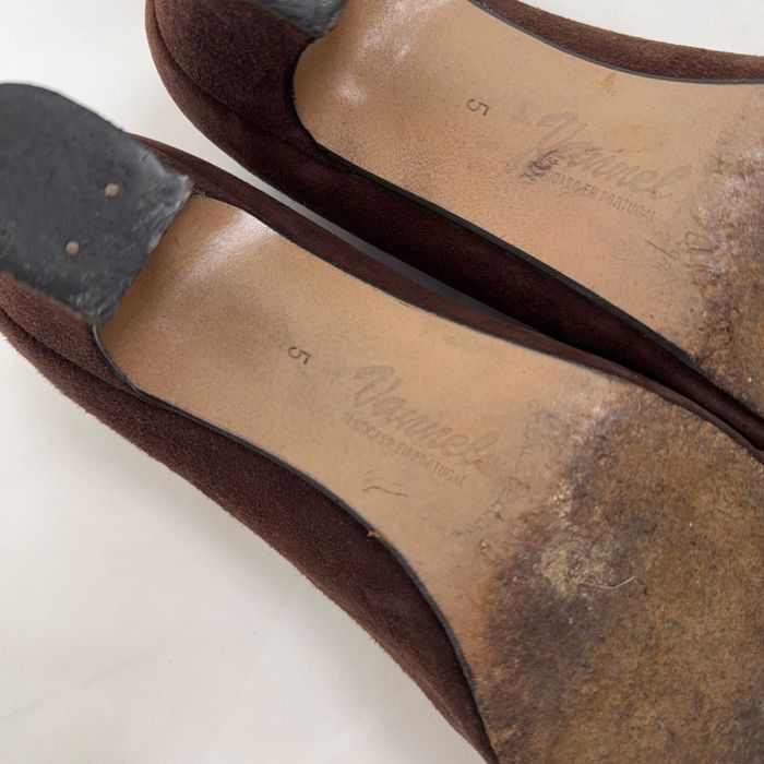 Sapatos Camurça Castanha Vintage Labotine Tam 35.5 (EU 35)