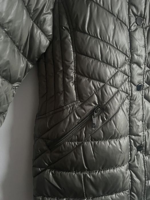 Pikowana kurtka khaki 36