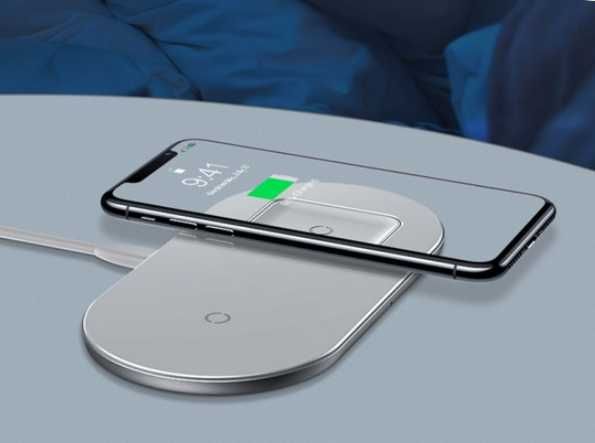 Бездротовий зарядний пристрій Baseus Simple 2 в 1