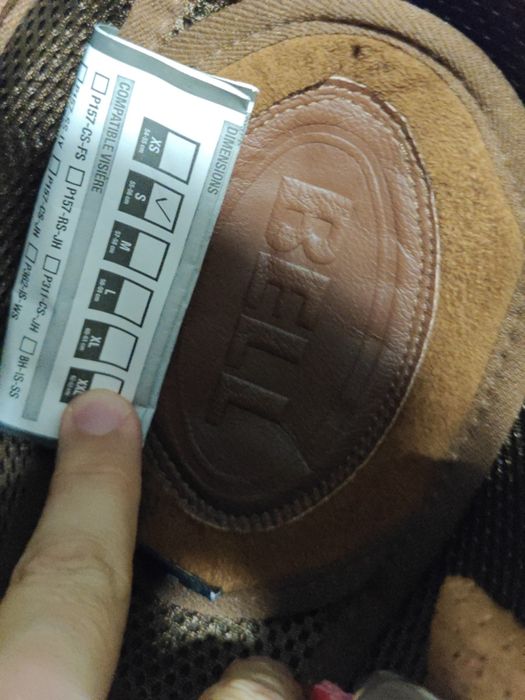 Capacete mota Bell retro